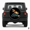 =Dino On A Car Spare Tire Cover