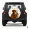 =Dog On Armchair Spare Tire Cover
