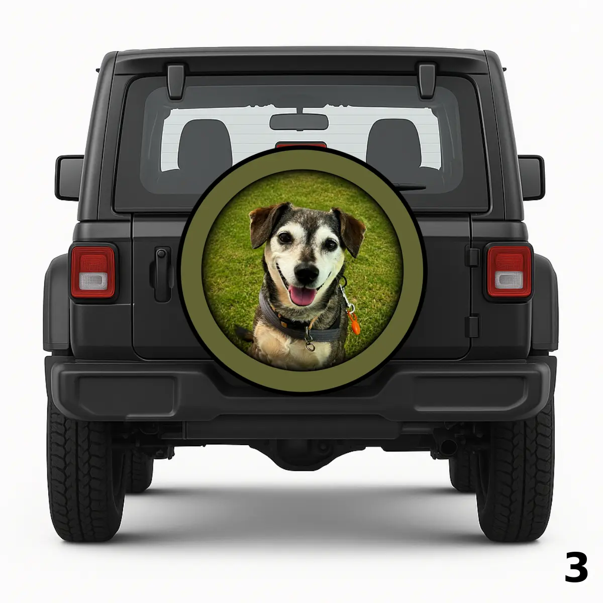 =Doggie Portrait Spare Tire Cover