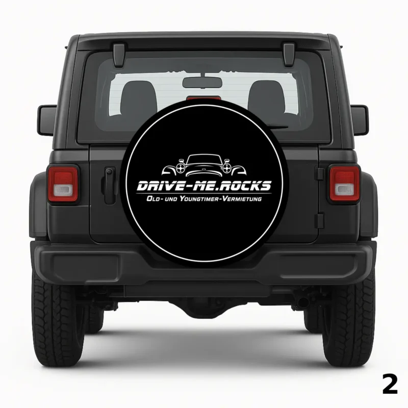 =Drive-Me Rocks Logo Reserveradabdeckung