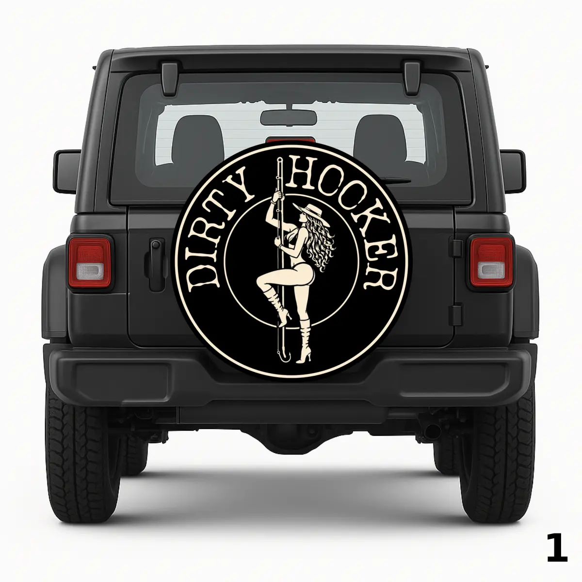 =Fishing Hook With Lady Spare Tire Cover
