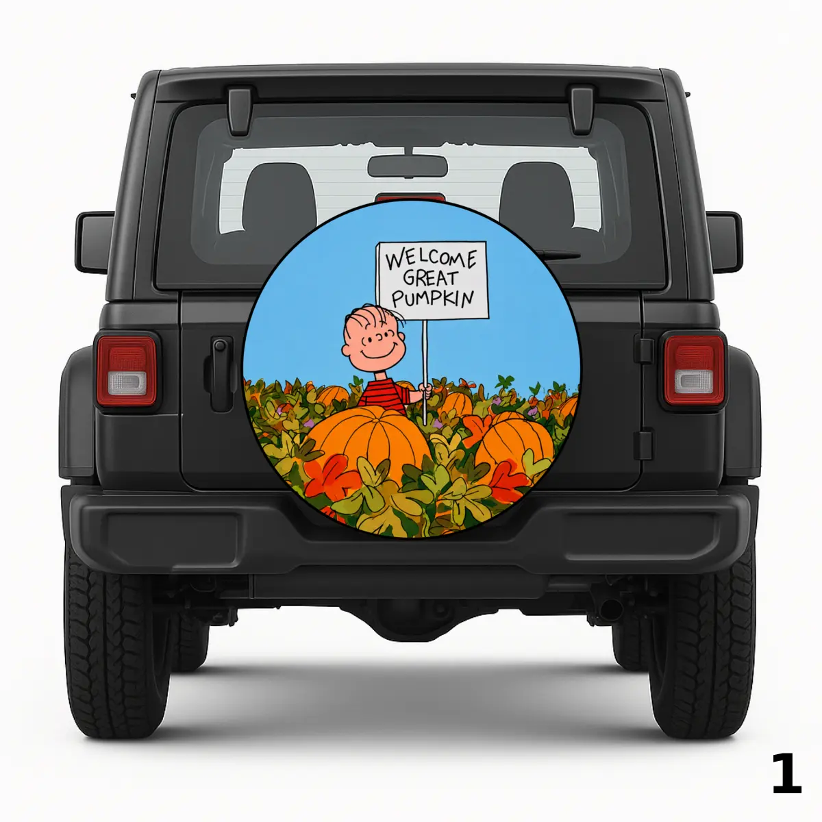 =Great Pumpkin Welcome Spare Tire Cover