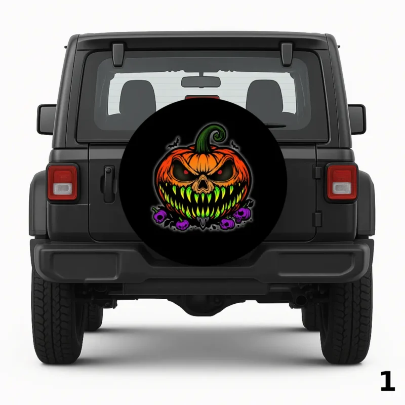 =Halloween Theme Spare Tire Cover