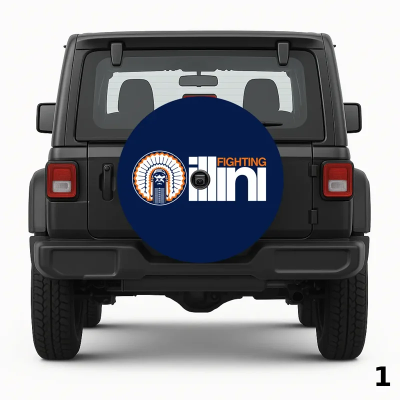 =Illinois Fighting Illini Logo Spare Tire Cover