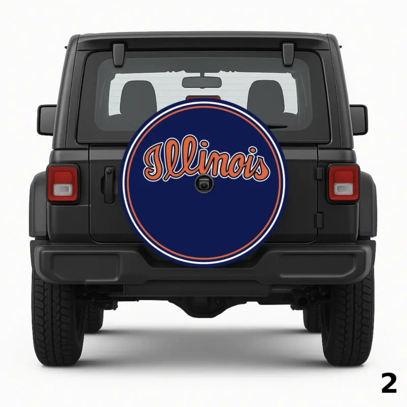 =Illinois Script Logo Spare Tire Cover