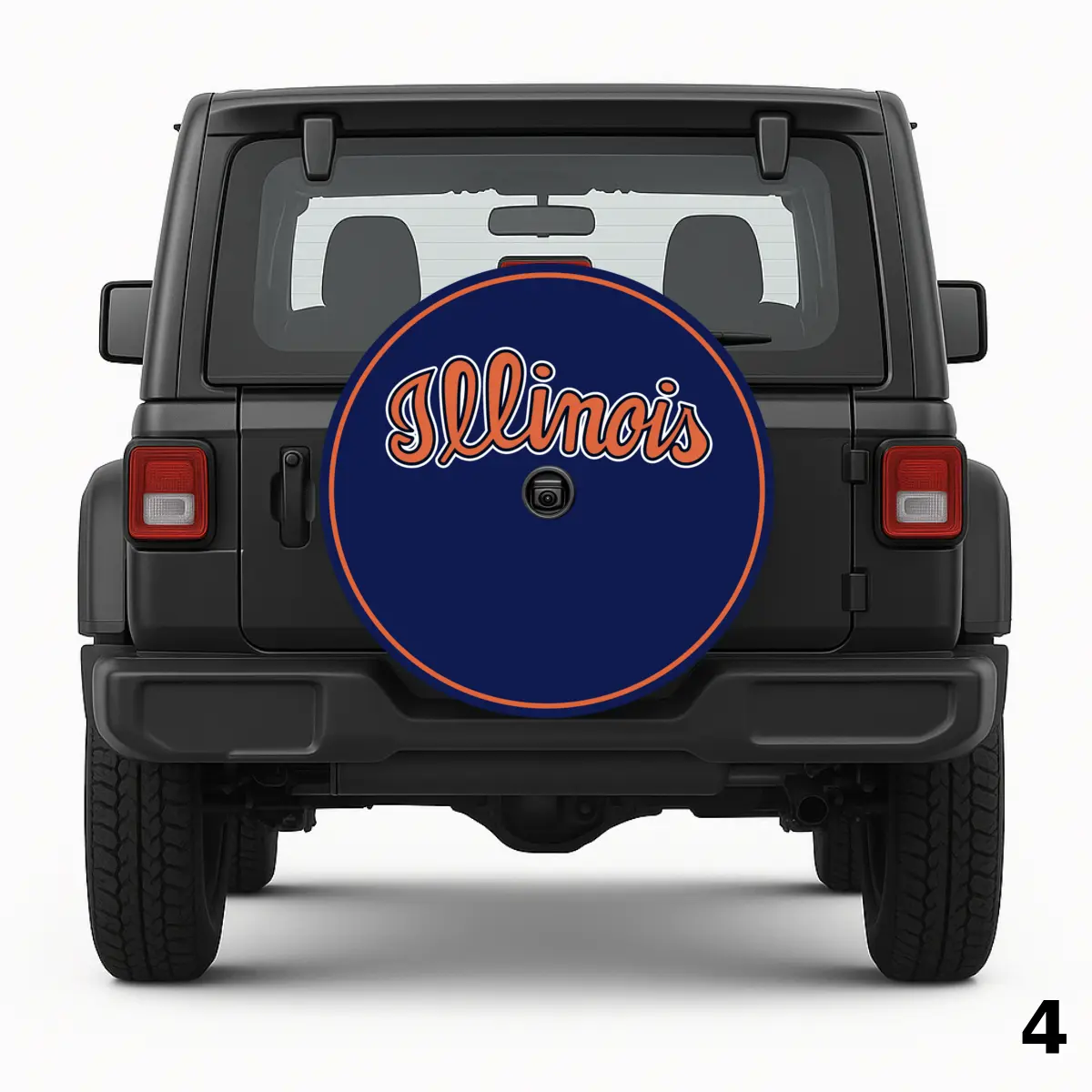 =Illinois Script Logo Spare Tire Cover