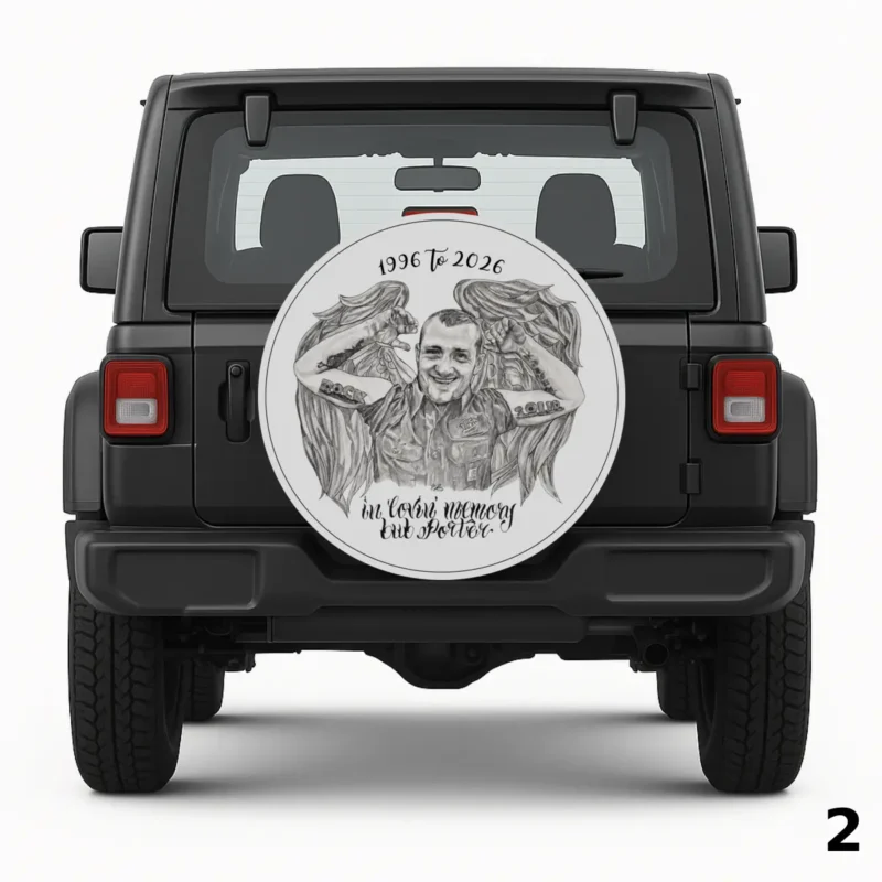 =In Loving Memory Bub Porter Spare Tire Cover