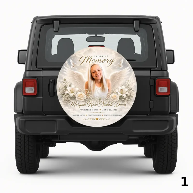 =In Loving Memory Morgan Rose Nichole Davis Spare Tire Cover