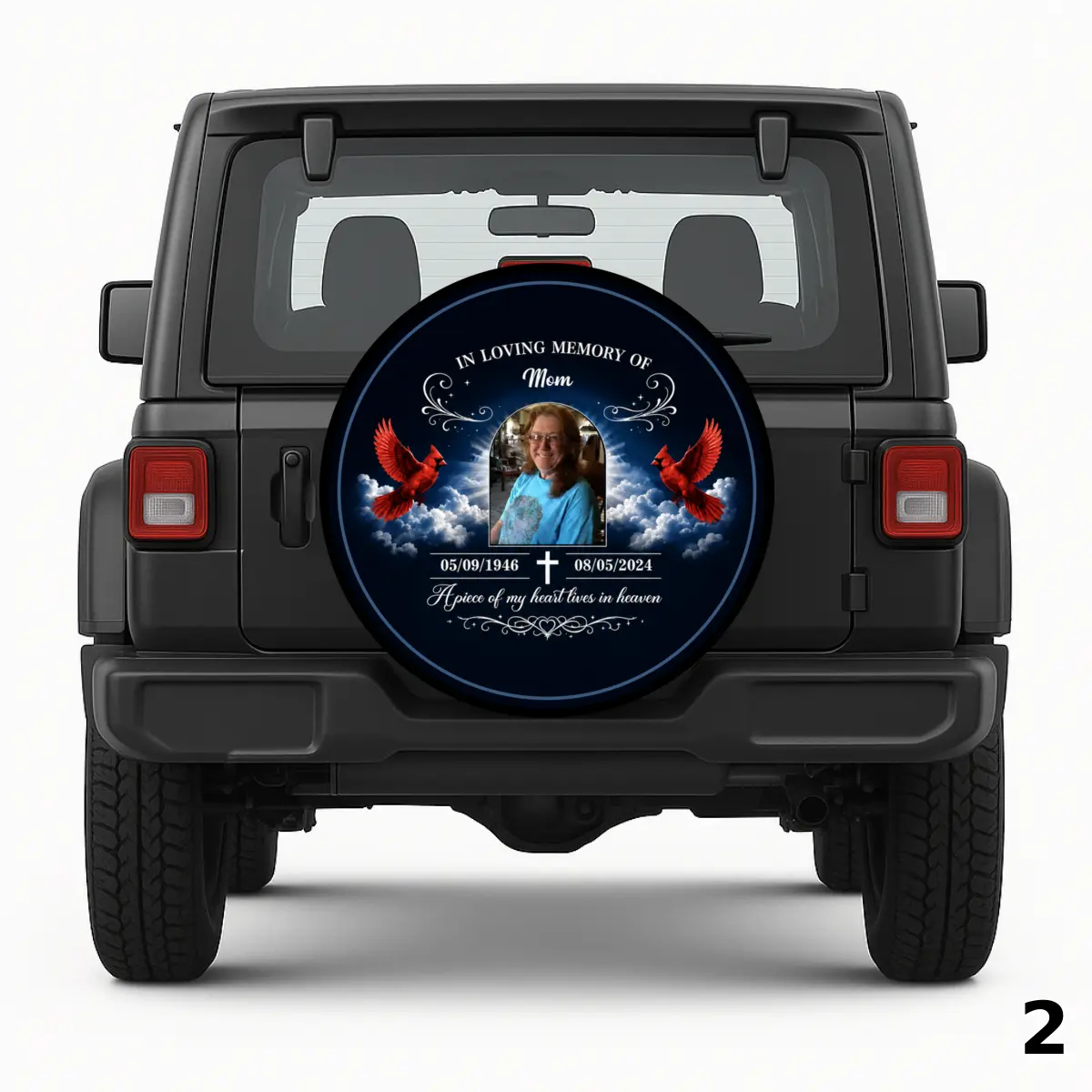 =In Loving Memory of Mom Spare Tire Cover