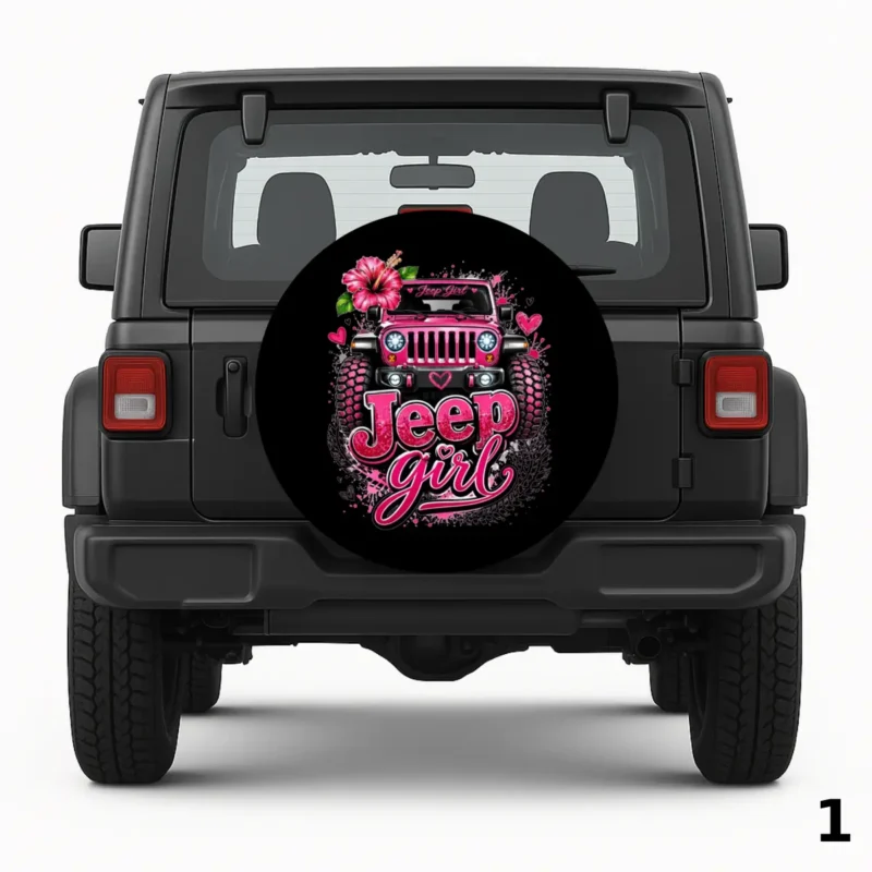 =Jeep Girl Theme Spare Tire Cover