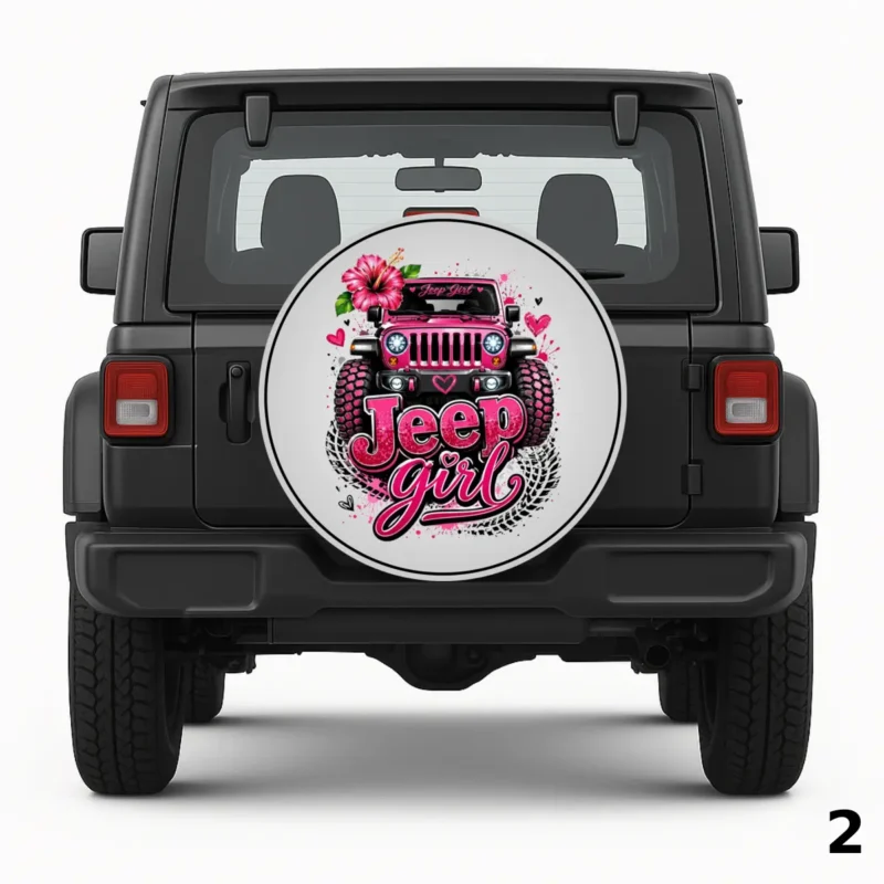 =Jeep Girl Theme Spare Tire Cover