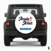 =Jeepin For Jesus Michigan Spare Tire Cover