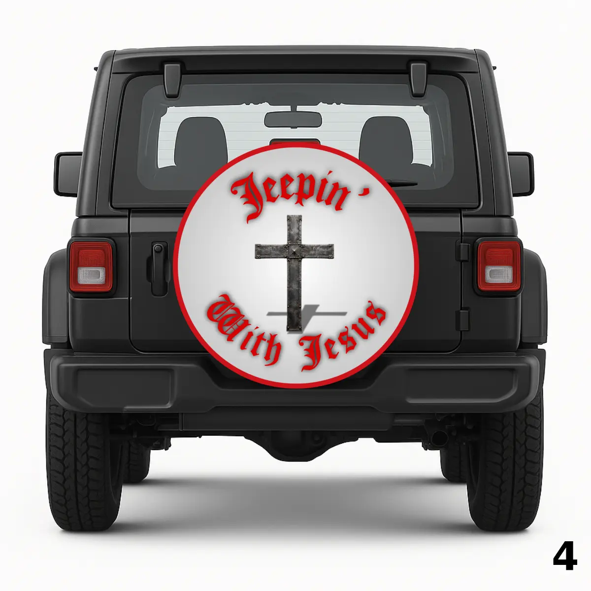 =Jeepin’ With Jesus Spare Tire Cover