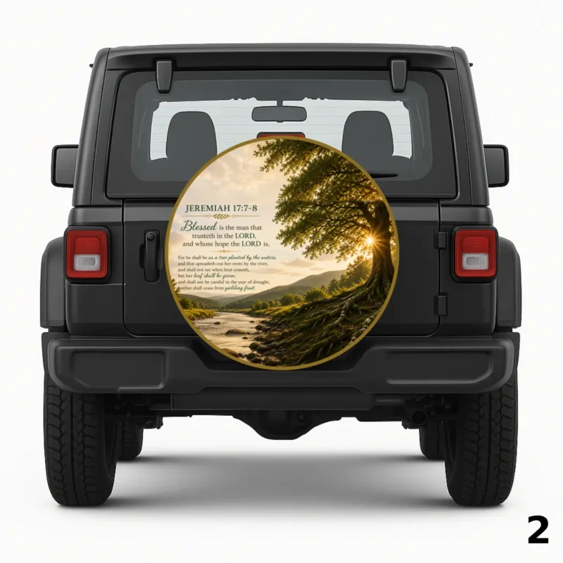 =Jeremiah 17:7-8 Spare Tire Cover