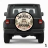 =Just Married 58 Years Ago Spare Tire Cover