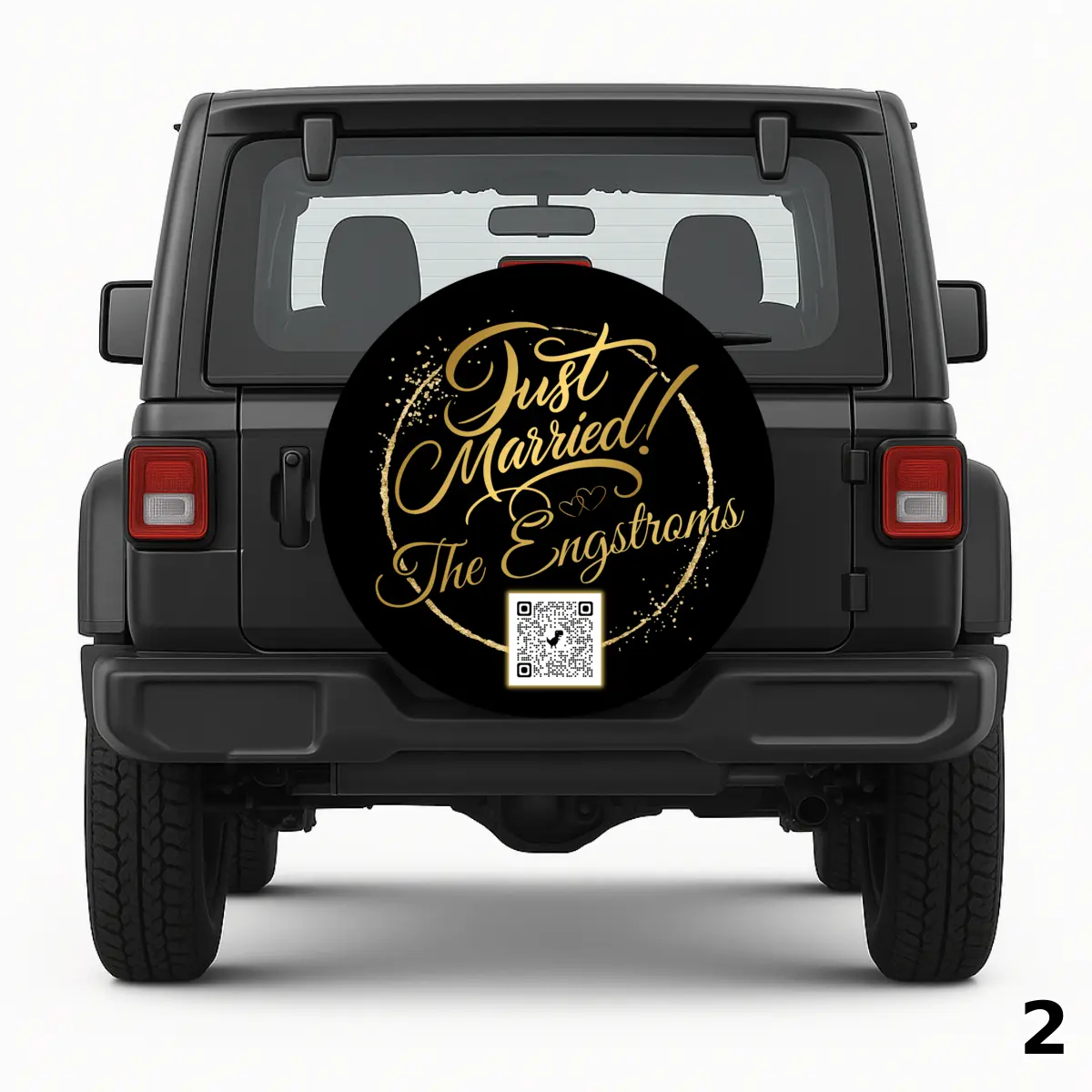 =Just Married Spare Tire Cover