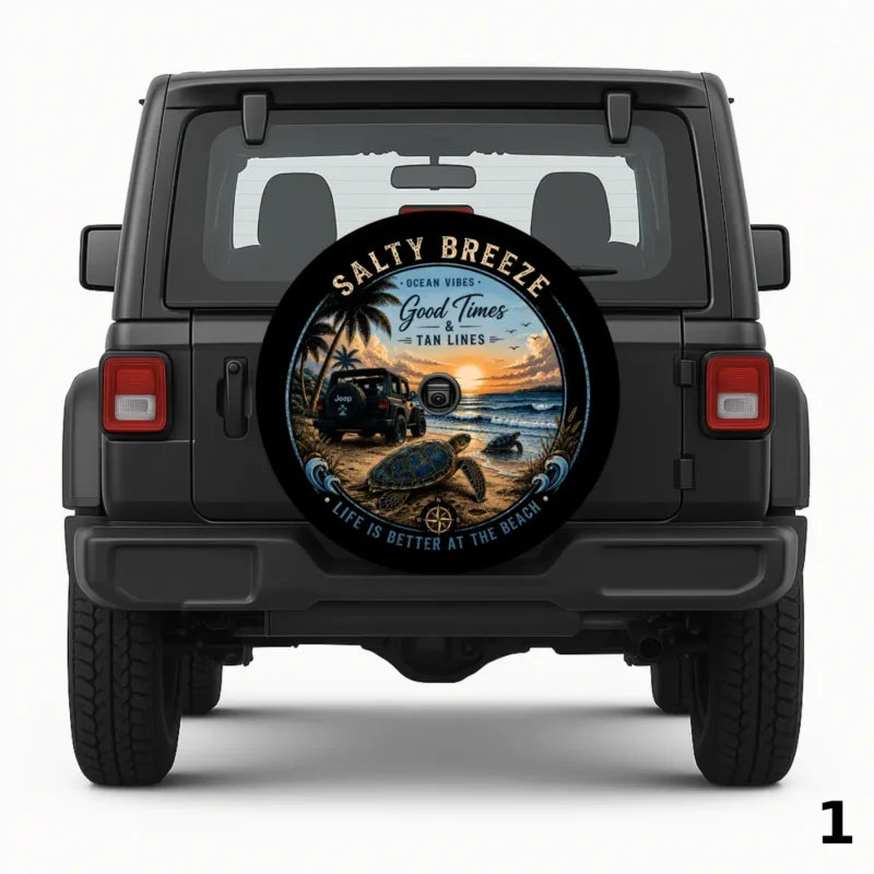 =Life Is Better at the Beach Spare Tire Cover
