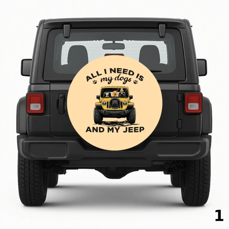 =Man And His Dog Spare Tire Cover