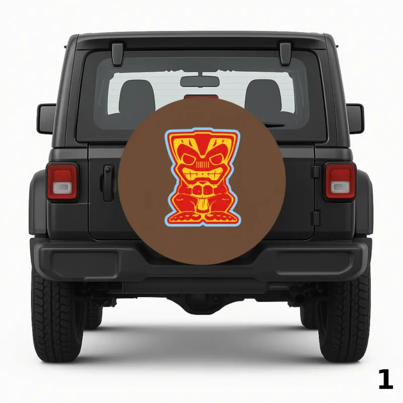 =Medium Brown Spare Tire Cover