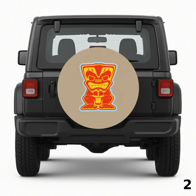 =Medium Brown Spare Tire Cover