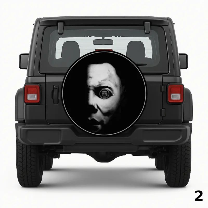 =Michael Myers Mask Spare Tire Cover