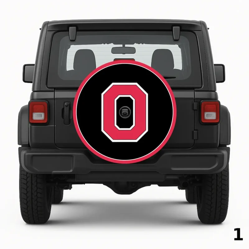=Ohio State Block O Logo Spare Tire Cover