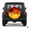 =Orange And Red Spare Tire Cover