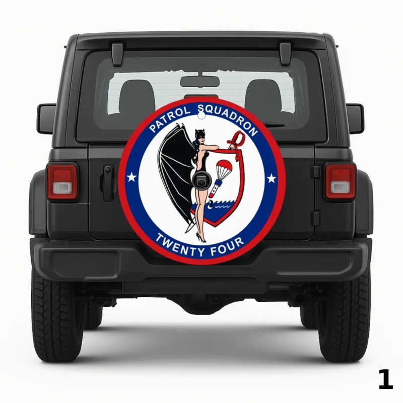 =Patriot Theme With Navy Logo Spare Tire Cover
