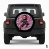 =Pink Leopard Ninja Spare Tire Cover