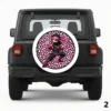 =Pink Leopard Ninja Spare Tire Cover