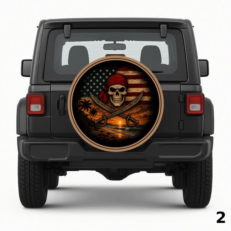 =Pirate Theme Spare Tire Cover