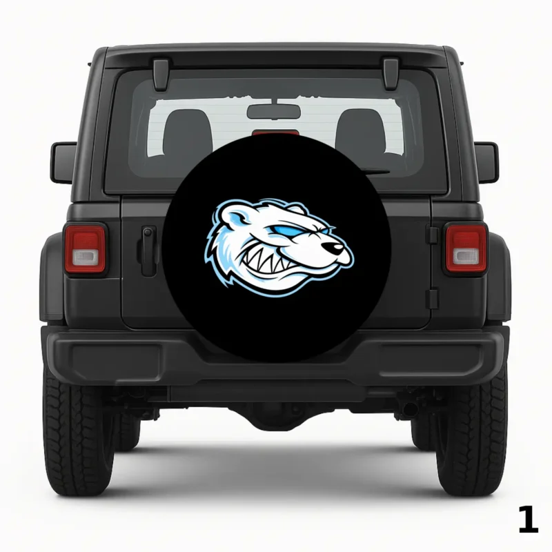 =Polar Bear Spare Tire Cover