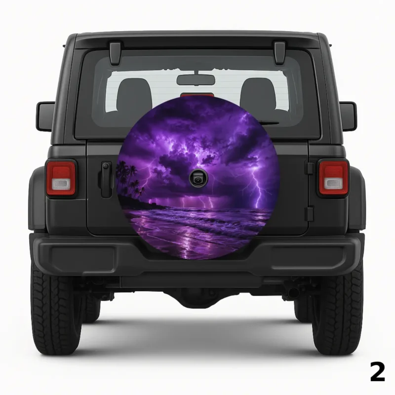 =Purple Storm Spare Tire Cover