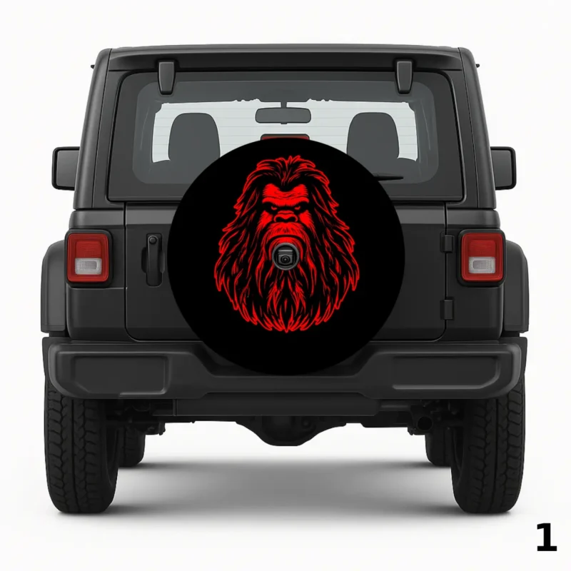 =Red Sasquatch Spare Tire Cover