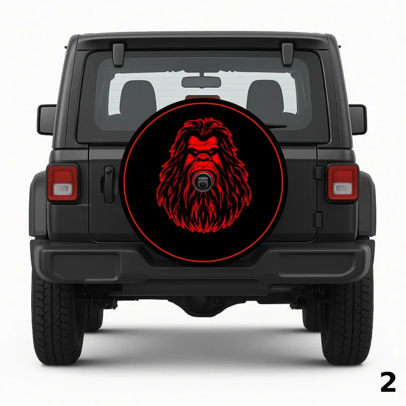 =Red Sasquatch Spare Tire Cover