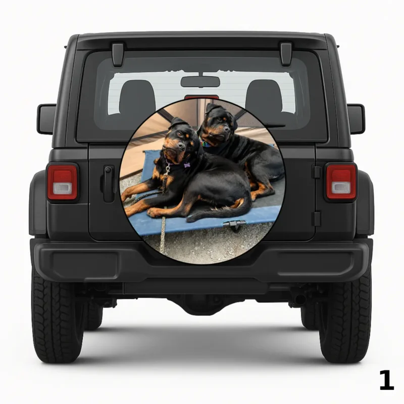 =Rottweiler Duo Spare Tire Cover