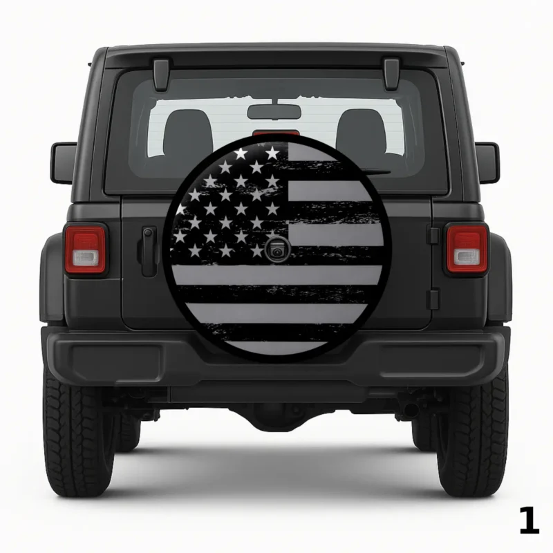=Shiny Flag Spare Tire Cover