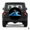 =Squirrel Posing With a Surfboard Spare Tire Cover