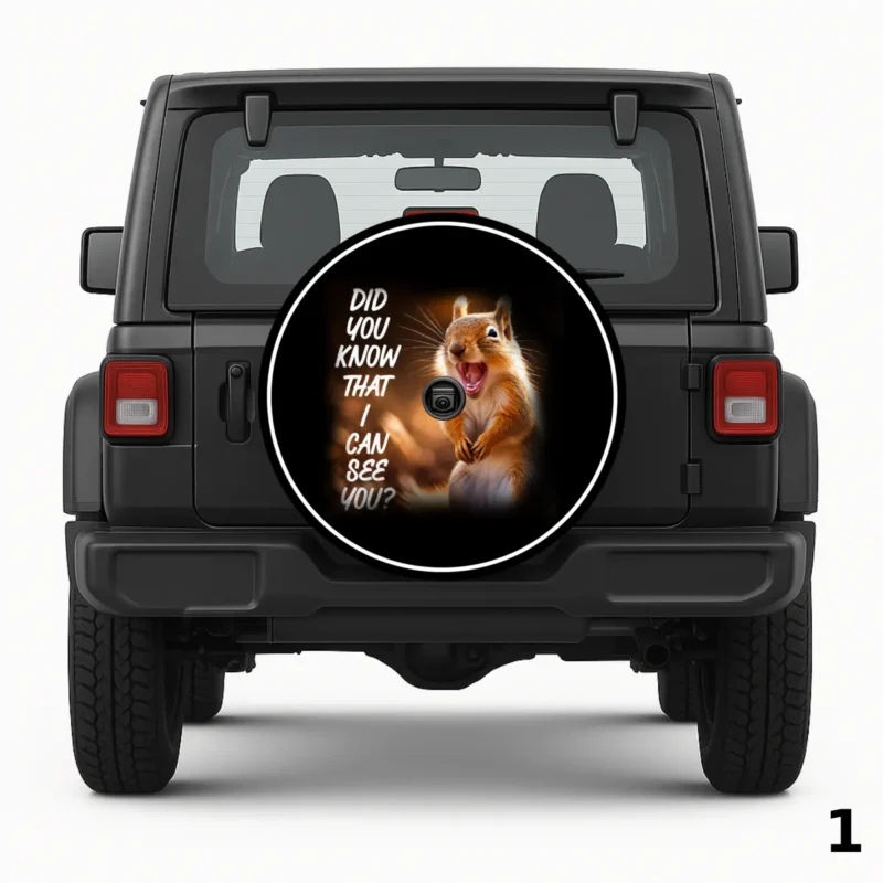 =Squirrel Sees All Spare Tire Cover