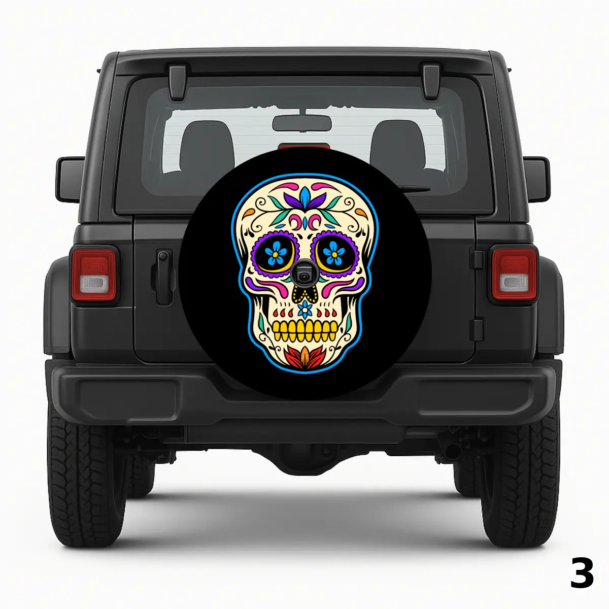 =Sugar Skull Spare Tire Cover