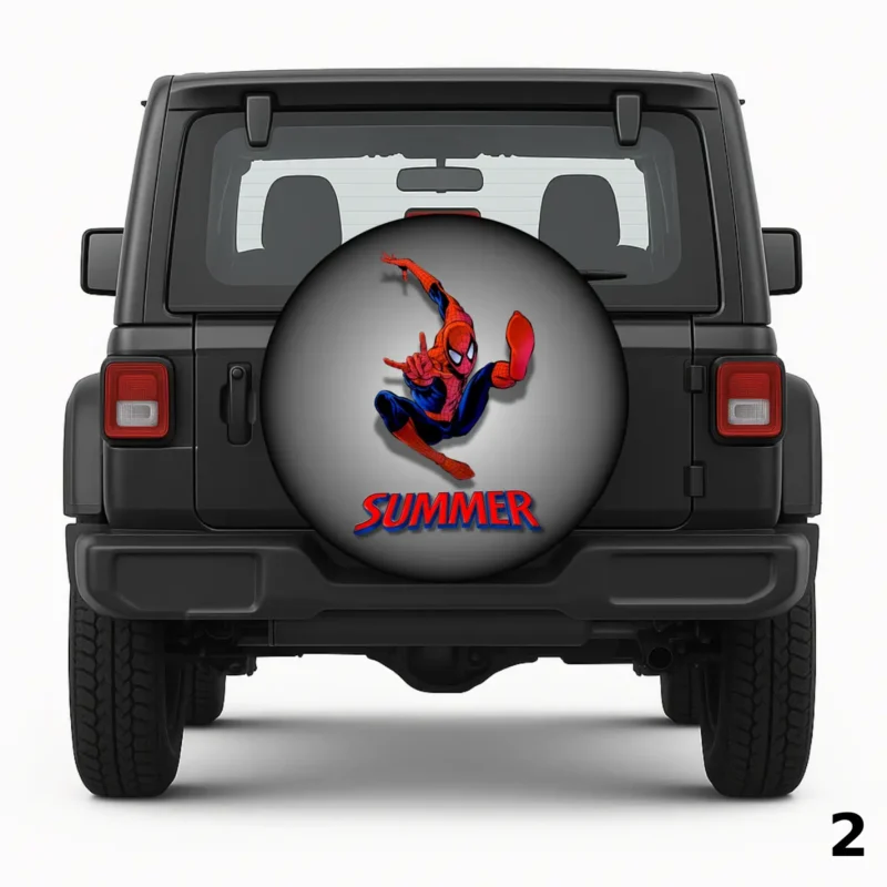 =Summer Spiderman Spare Tire Cover