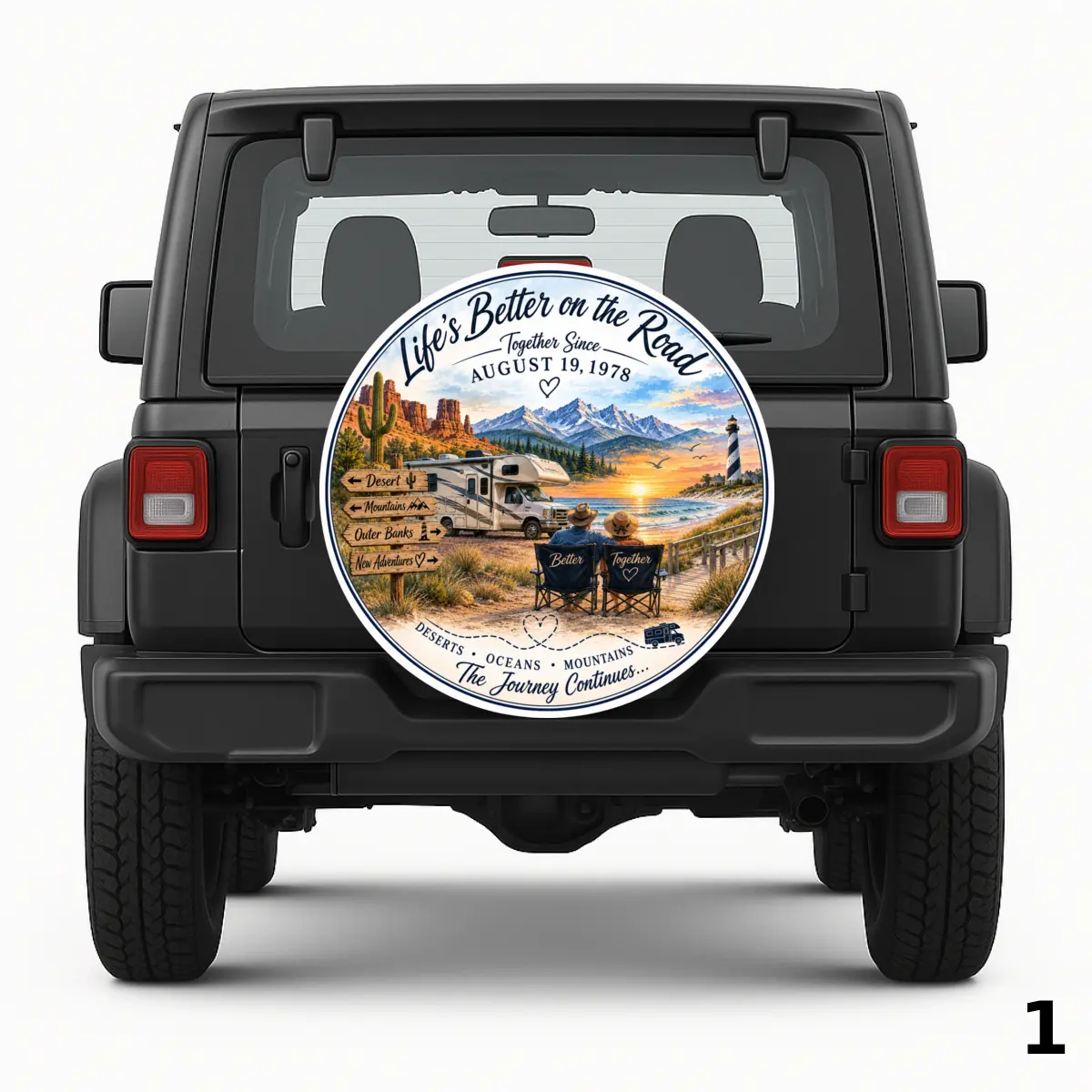 =The Journey We Share Spare Tire Cover