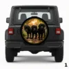 =Three Black Beauties Spare Tire Cover