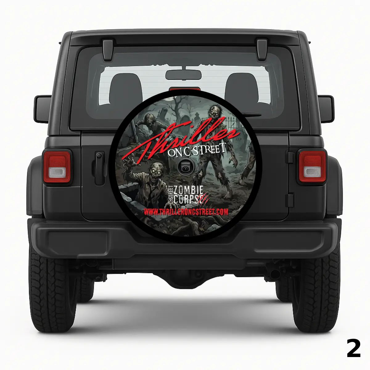 =Thriller Zombie Design Spare Tire Cover