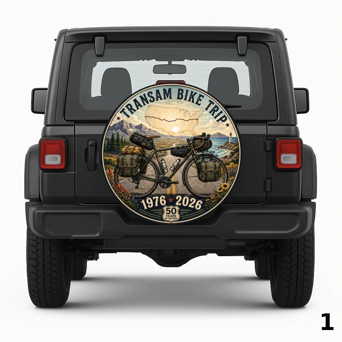 =TransAm Bike Trip Spare Tire Cover