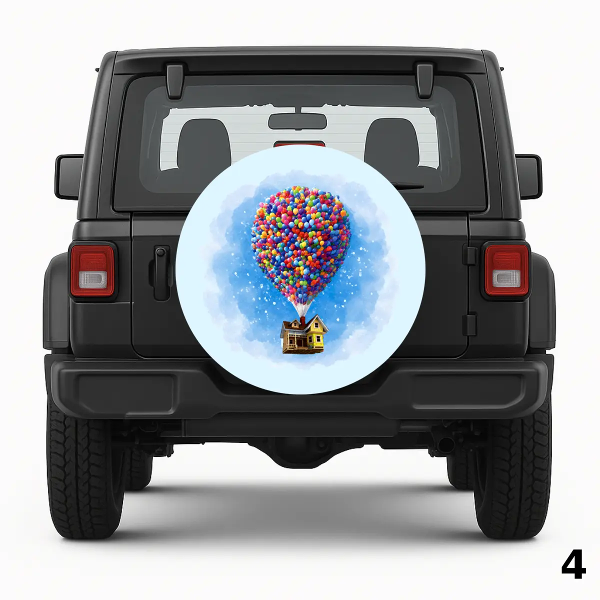 =Up House With Balloons Spare Tire Cover