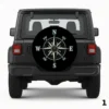 =Vintage Compass Rose Spare Tire Cover