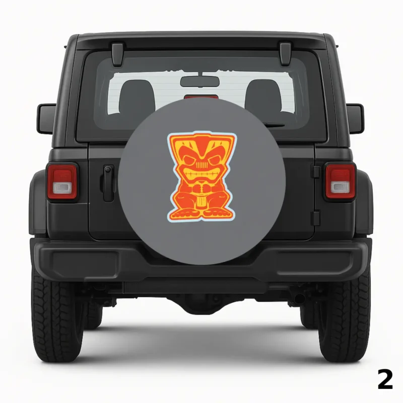 =Vintage Khaki Spare Tire Cover