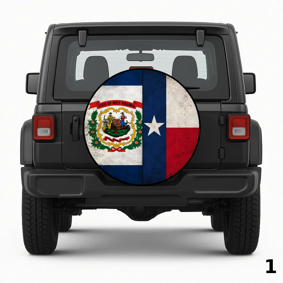 =West Virginia And Texas Spare Tire Cover