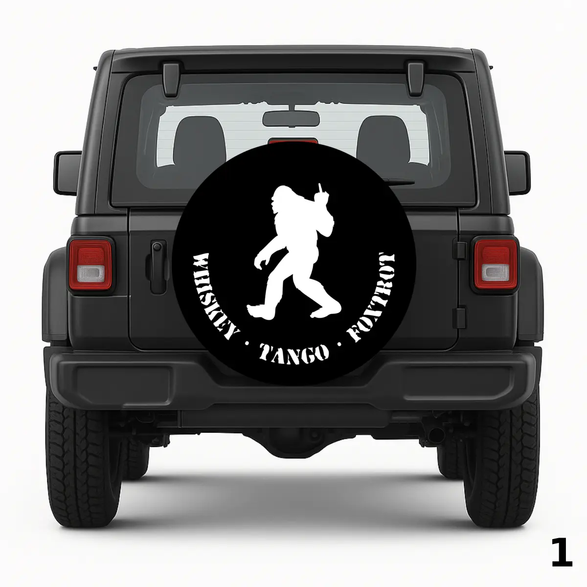 =Whiskey Tango Foxtrot Bigfoot Spare Tire Cover